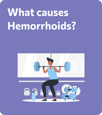 What are hemorrhoids caused by