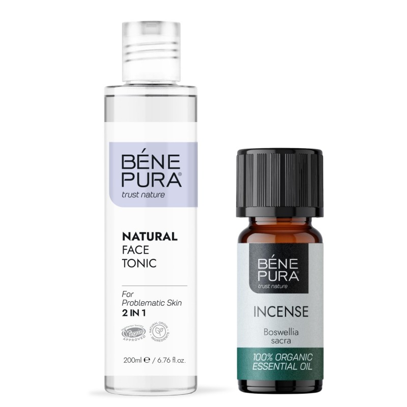 Natural face tonic 2 in 1 and Bio Incense Essential oil - GMC
