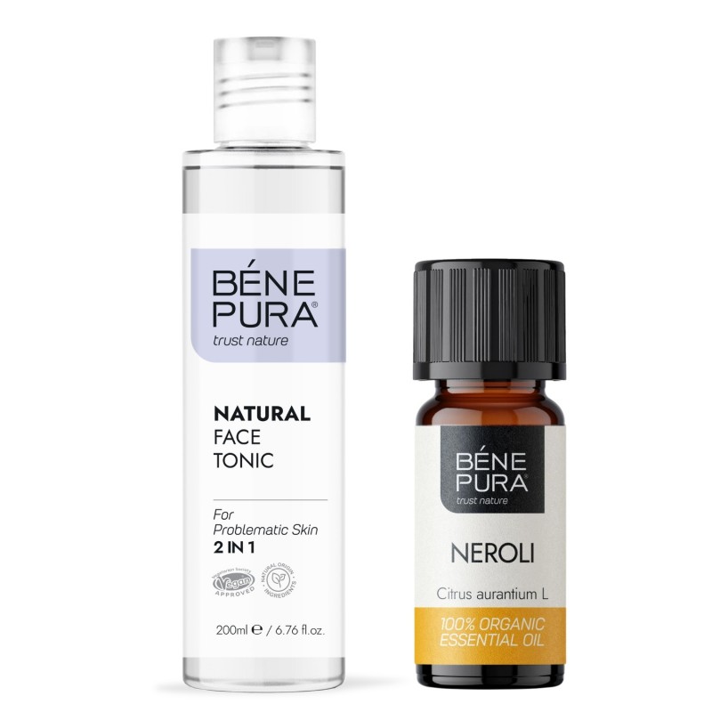 Natural face tonic 2 in 1 and Bio Neroli Essential oil