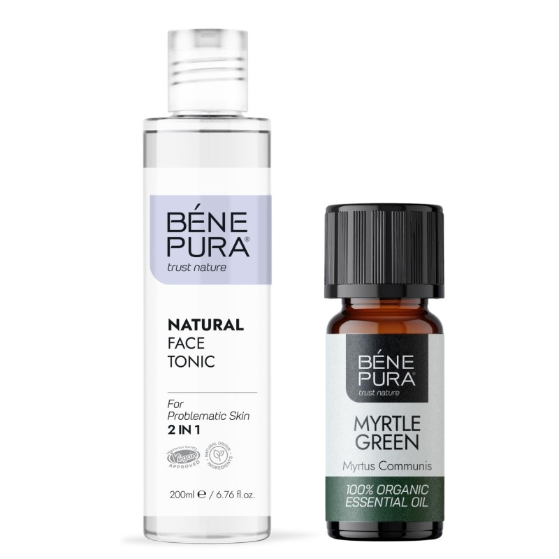 Natural face tonic 2 in 1 and Bio Myrtle Essential oil - GMC
