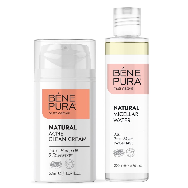Natural face cream for Acne and Natural micellar water - GMC