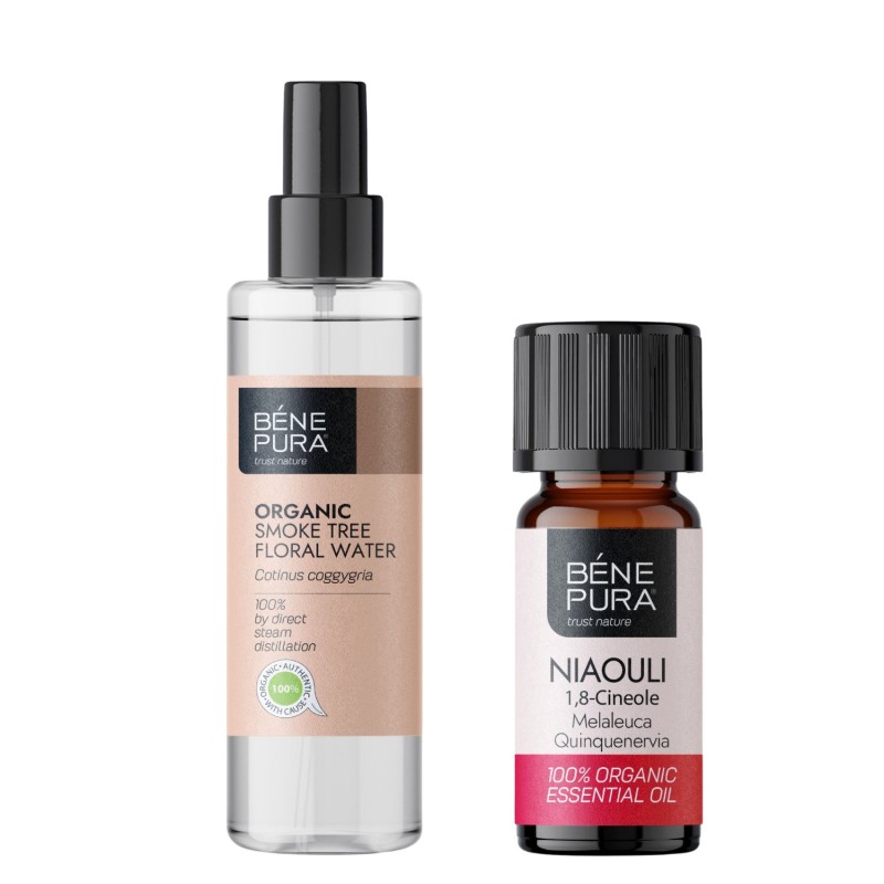 Bio Smoke Tree Floral water and Bio Niaouli Essential oil - Product Comparison