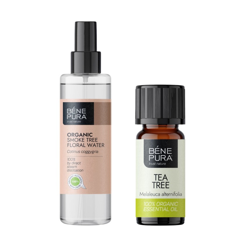 Bio Smoke Tree Floral water and Bio Tea Tree Essential oil