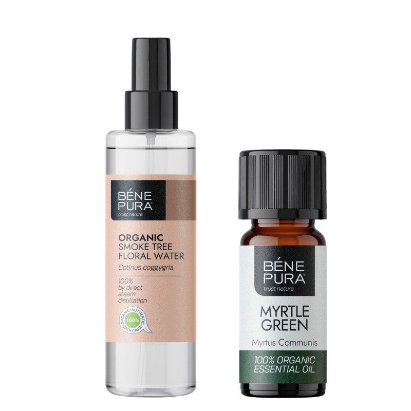Bio Smoke Tree Floral water and Bio Myrtle Essential oil - Product Comparison