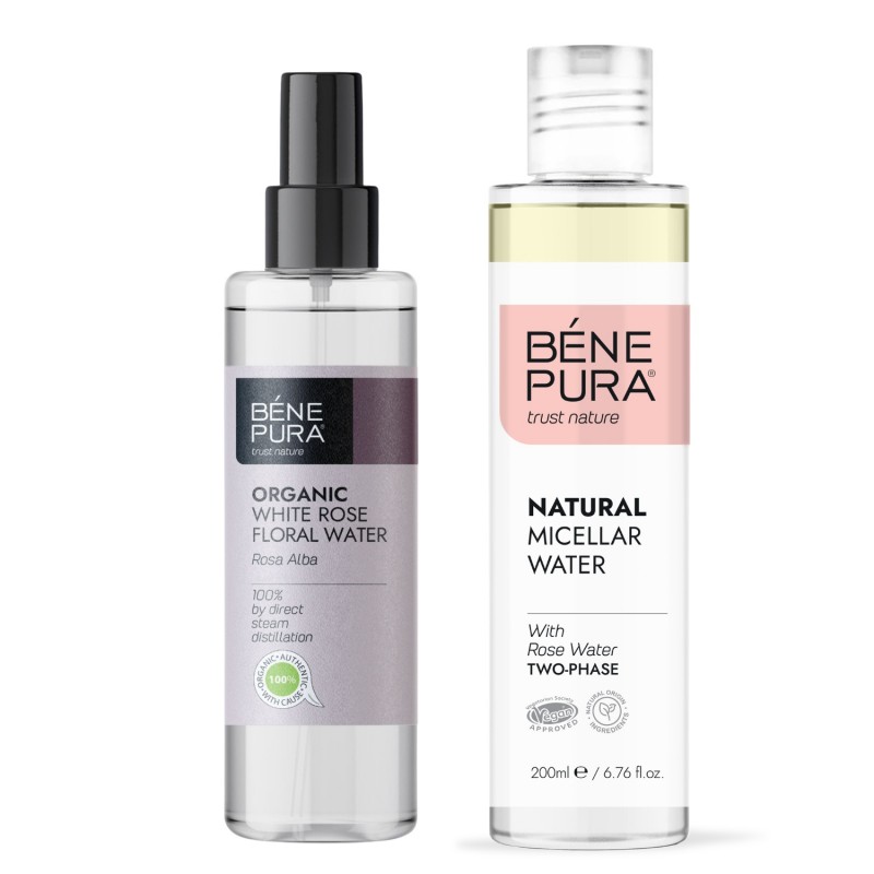 Natural micellar water and Bio Rosa Alba Floral water - GMC