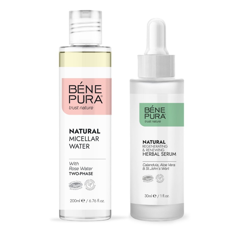 Natural micellar water and Natural face serum with Aloe vera - GMC
