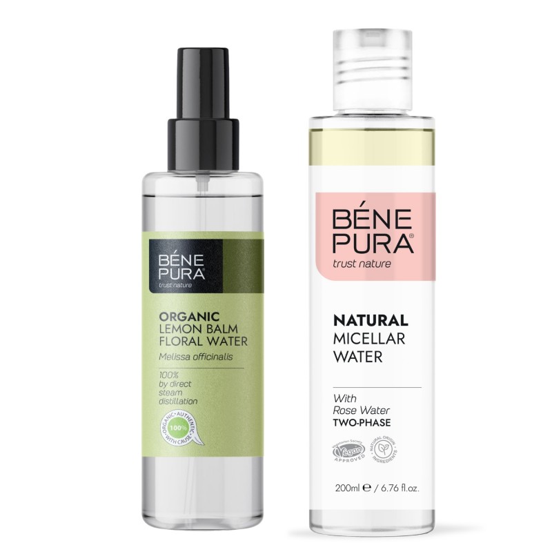 Natural micellar water and Bio Lemon Balm Floral water - GMC