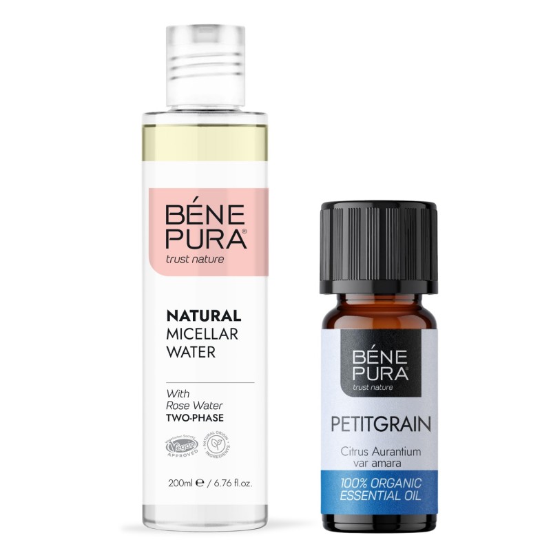 Natural micellar water and Bio Petitgrain Essential oil - GMC