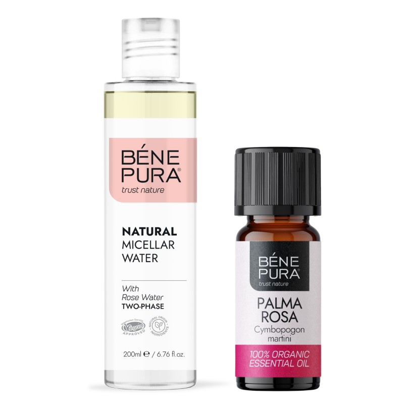 Natural micellar water and Bio Palmarosa Essential oil - GMC