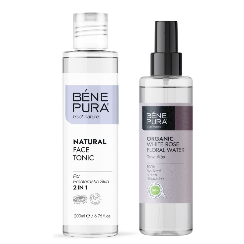Natural face tonic 2 in 1 and Bio Rosa Alba Floral water - GMC