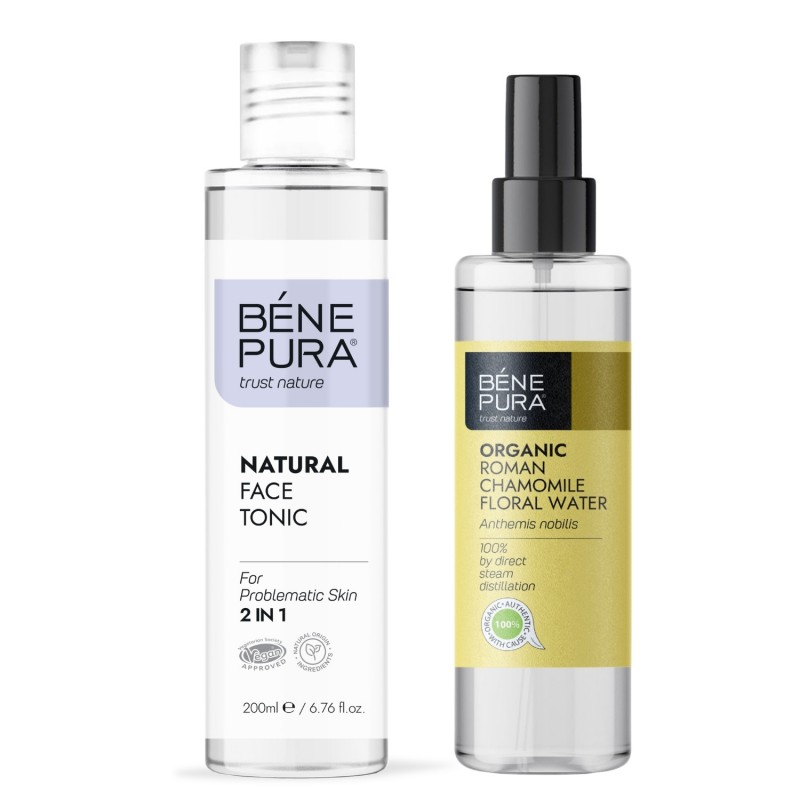 Natural face tonic 2 in 1 and Bio Roman Chamomile Floral water - GMC
