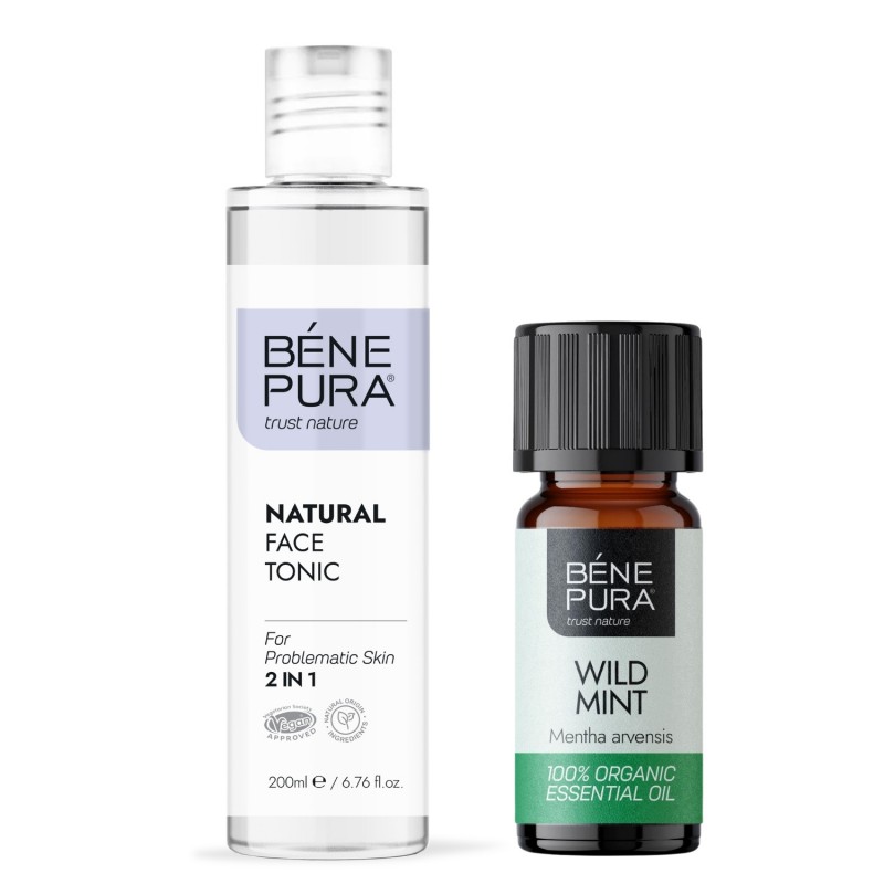 Natural face tonic 2 in 1 and Bio Wild Mint Essential oil - Product Comparison