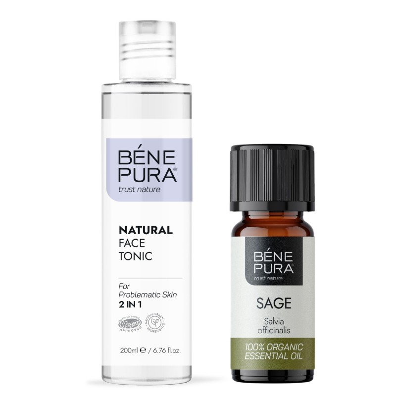 Natural face tonic 2 in 1 and Bio Sage Essential oil - Product Comparison