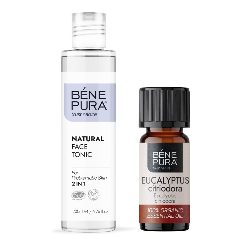 Natural face tonic 2 in 1 and Bio Eucalyptus Citriodora Essential oil - GMC
