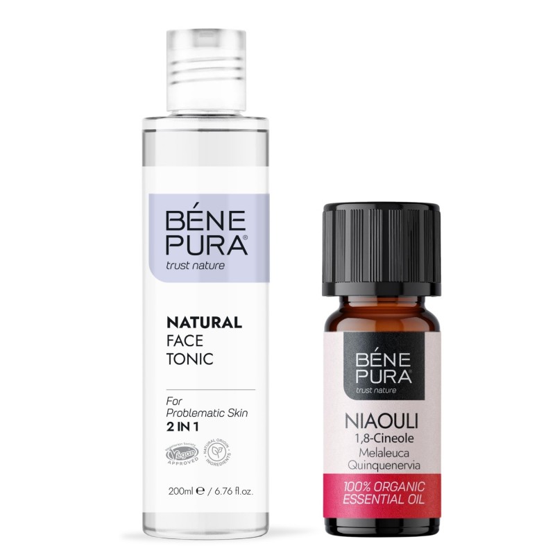 Natural face tonic 2 in 1 and Bio Niaouli Essential oil - GMC