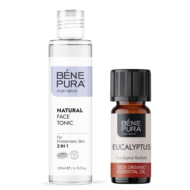 Natural face tonic 2 in 1 and Bio Eucalyptus Radiata Essential oil - GMC