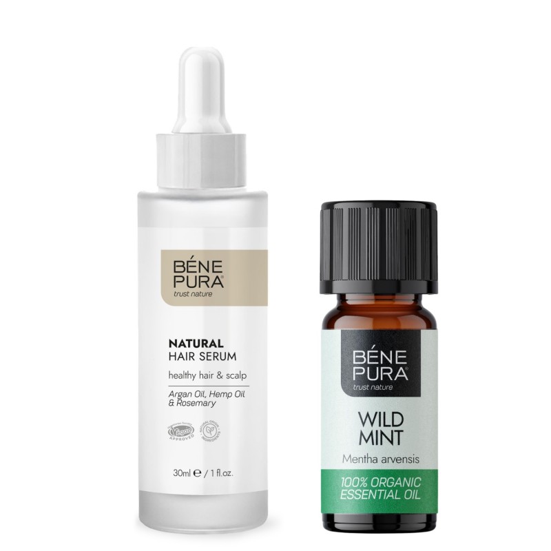 Natural hair serum and Bio Wild Mint Essential oil - GMC