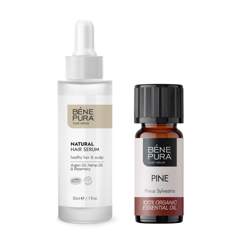 Natural hair serum and Bio White Pine Essential oil - GMC