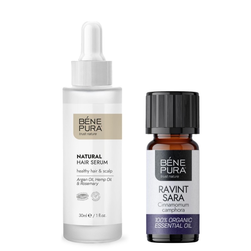 Natural hair serum and Bio Ravintsara Essential oil - GMC