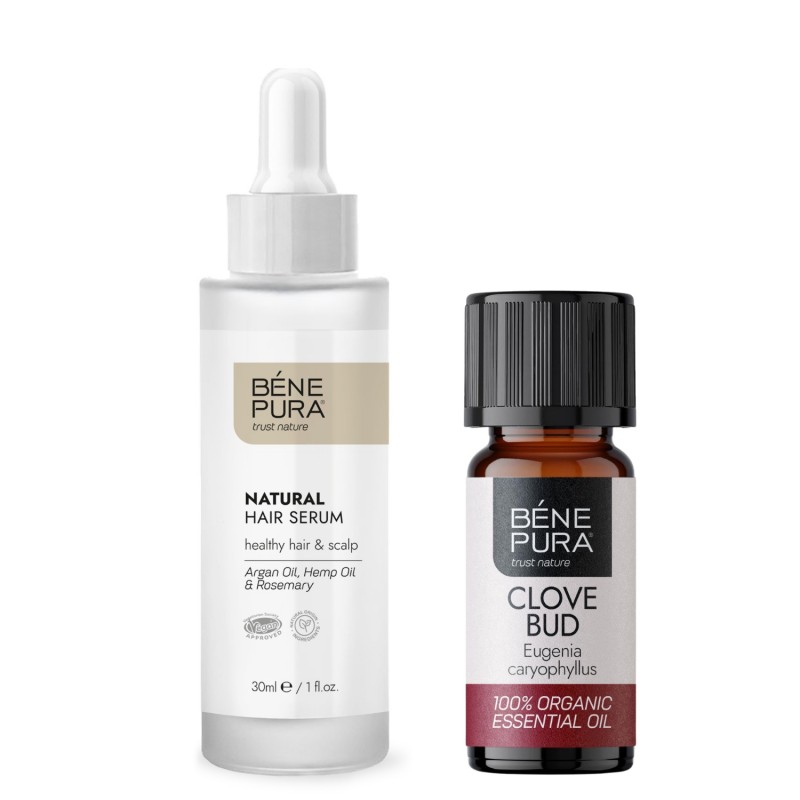 Natural hair serum and Bio Clove Essential oil - Product Comparison