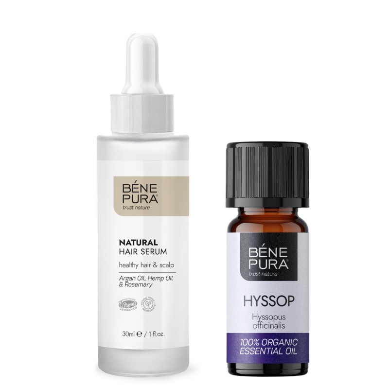 Natural hair serum and Bio Hyssop Essential oil - Product Comparison