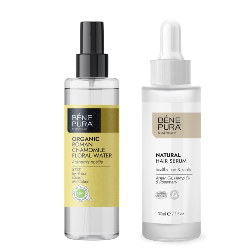 Natural hair serum and Bio Roman Chamomile Floral water - GMC