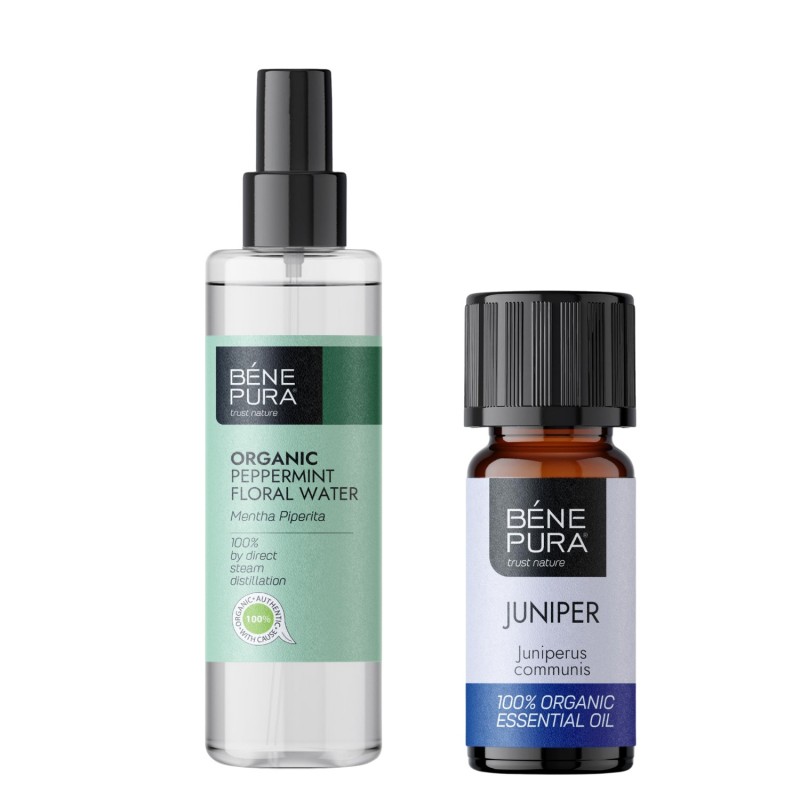 Bio Mint Floral water and Bio Juniper Essential oil - GMC