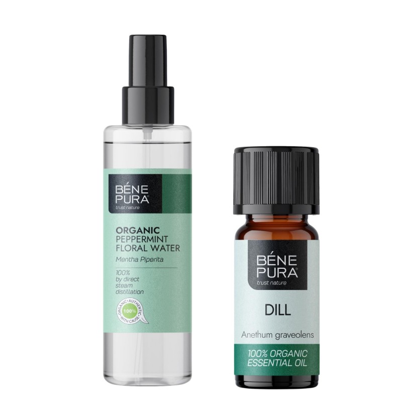 Bio Mint Floral water and Bio Dill Essential oil - Product Comparison
