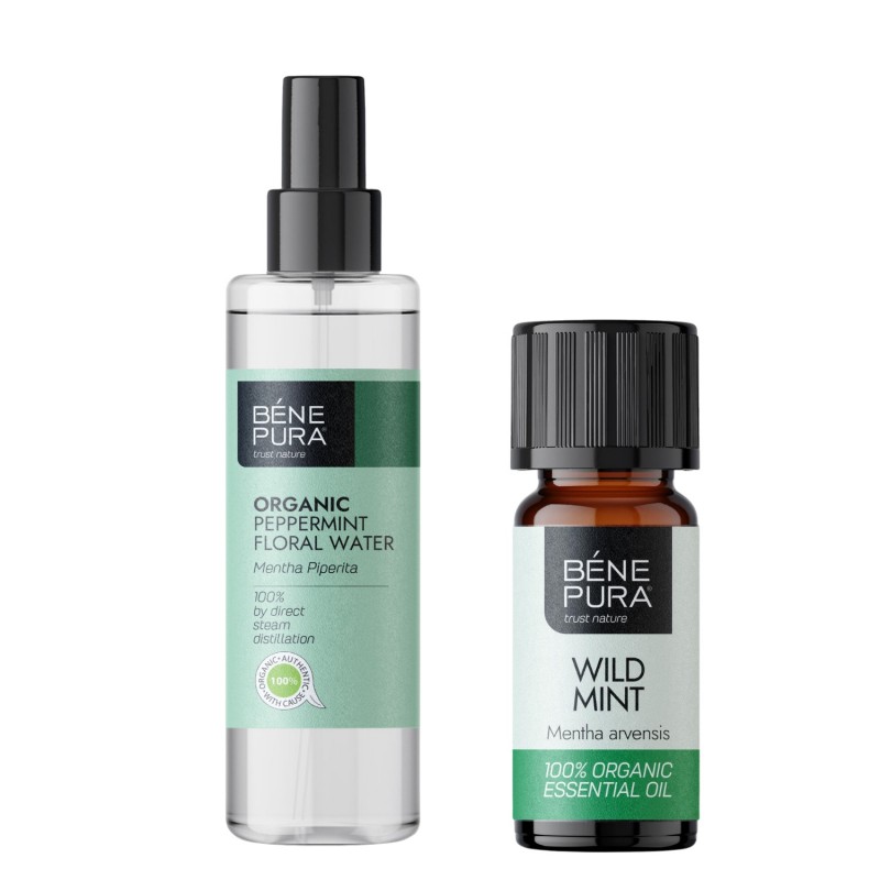 Bio Mint Floral water and Bio Wild Mint Essential oil - GMC