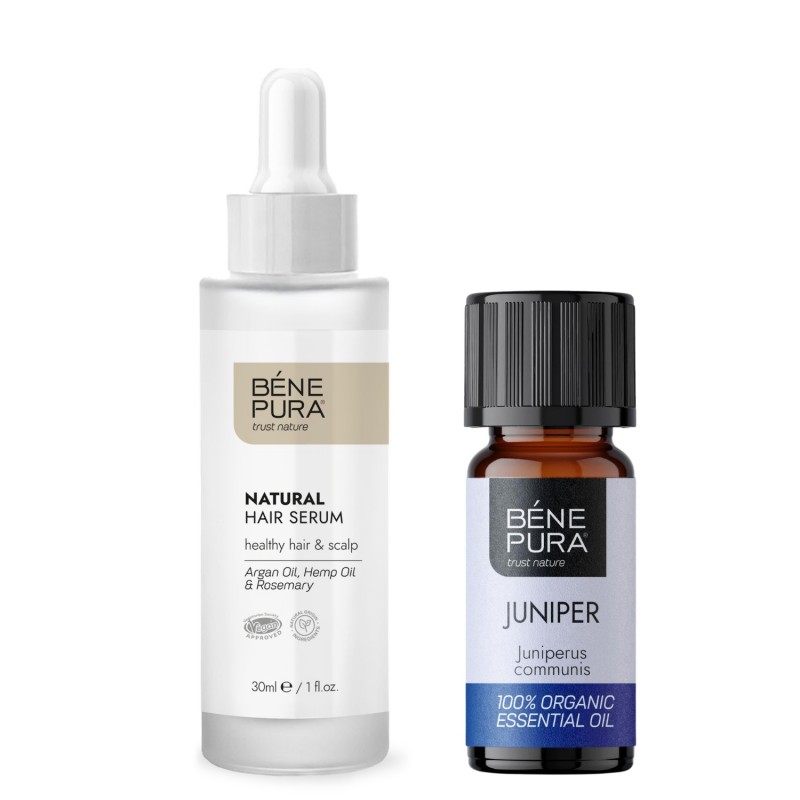 Natural hair serum and Bio Juniper Essential oil - Product Comparison