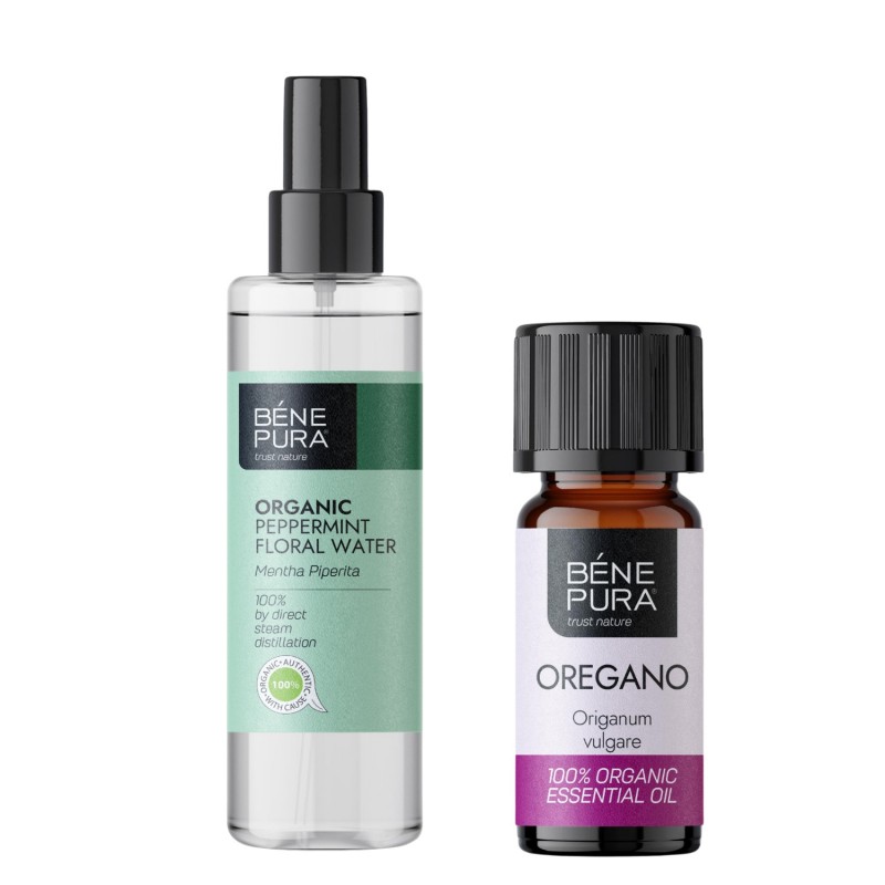 Bio Mint Floral water and Bio Oregano Essential oil - GMC