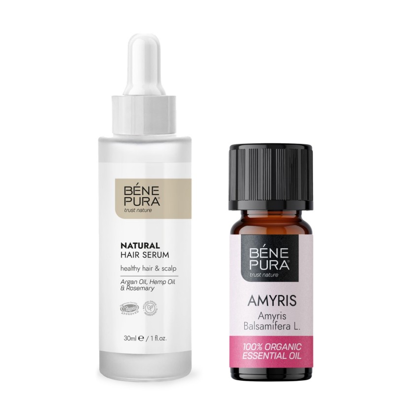 Natural hair serum and Bio Amyris Essential oil