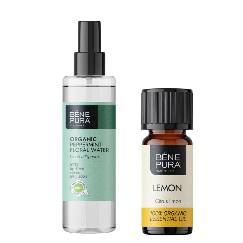 Bio Mint Floral water and Bio Lemon Essential oil - GMC