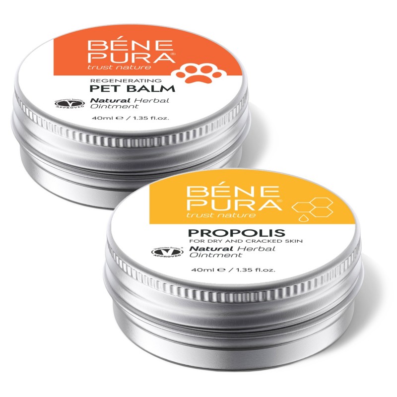 Regenerating Dog Paw balm with Calendula and Propolis ointment for Dry skin with 30% Propolis - GMC