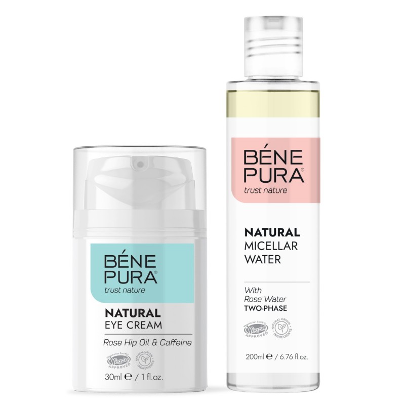Natural eye cream for Dark circles and Wrinkles and Natural micellar water - GMC