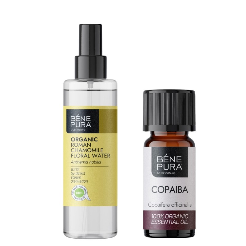Bio Roman Chamomile Floral water and Bio Copaiba Essential oil - GMC