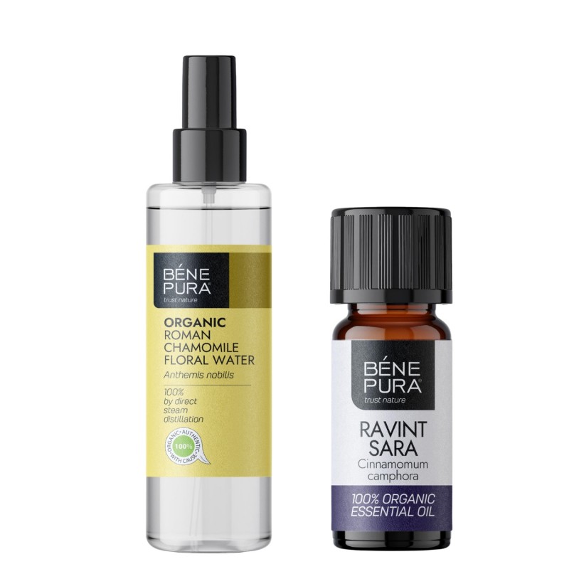 Bio Roman Chamomile Floral water and Bio Ravintsara Essential oil - Product Comparison