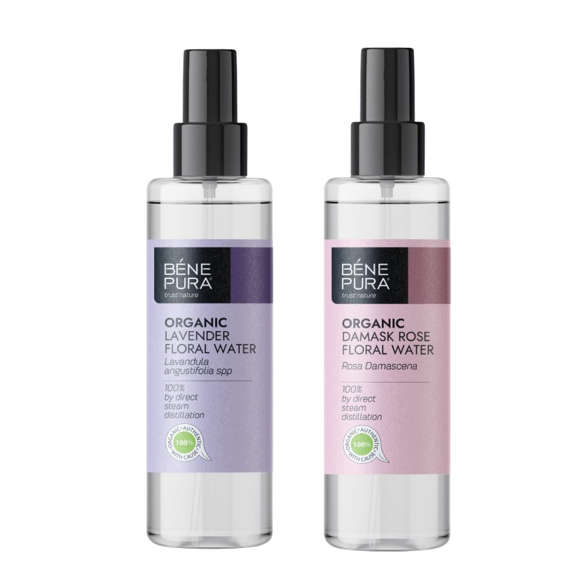 Bio Lavender Floral water and Bio Rosa Damascena Floral water - GMC