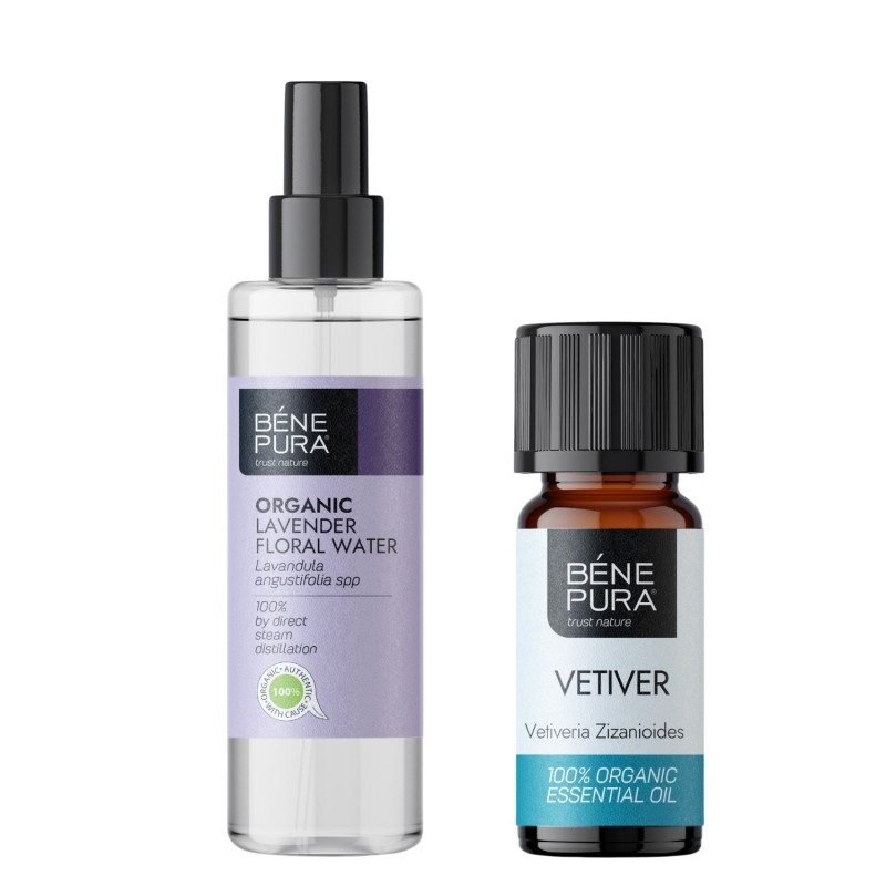 Bio Lavender Floral water and Bio Vetiver Essential oil - GMC