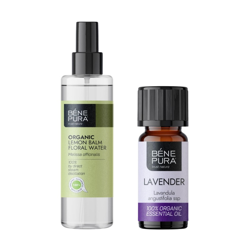 Bio Lemon Balm Floral water and Bio Lavender Essential oil - GMC