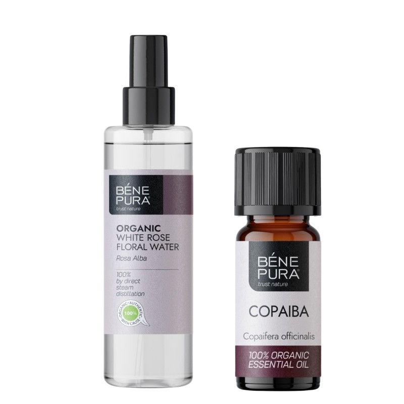 Bio Rosa Alba Floral water and Bio Copaiba Essential oil - GMC