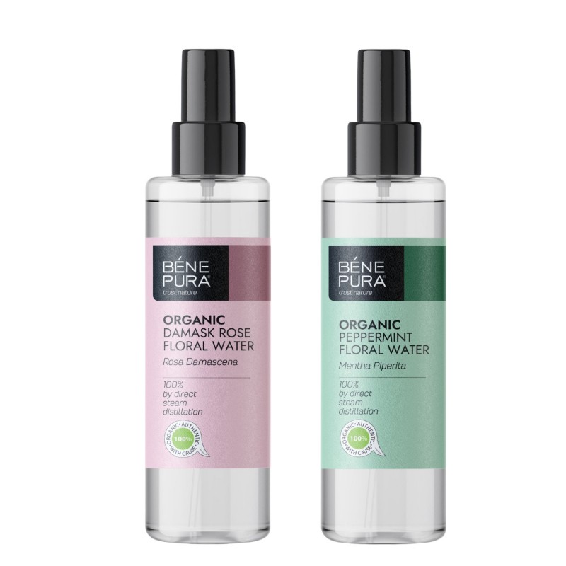 Bio Rosa Damascena Floral water and Bio Mint Floral water - GMC