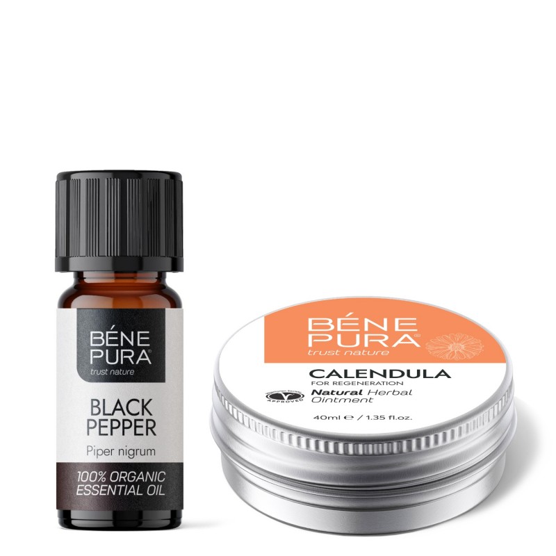 Ointment for Wounds, Burns and Scars with Calendula and Bio Black Pepper Essential oil - GMC