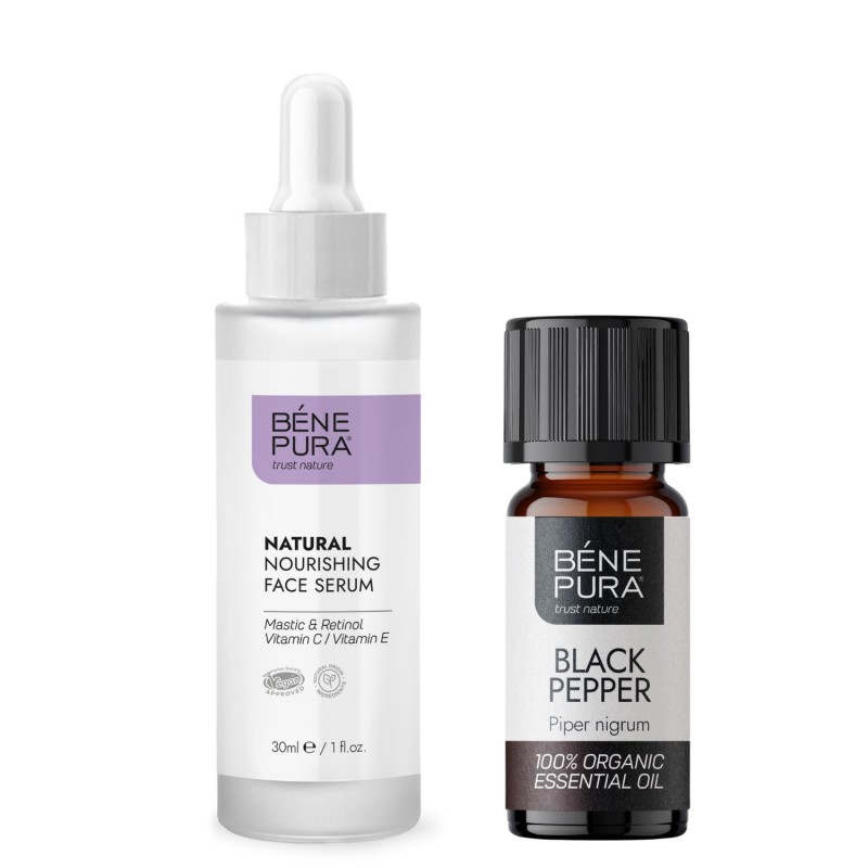 Natural face serum with Retinol and Bio Black Pepper Essential oil - GMC