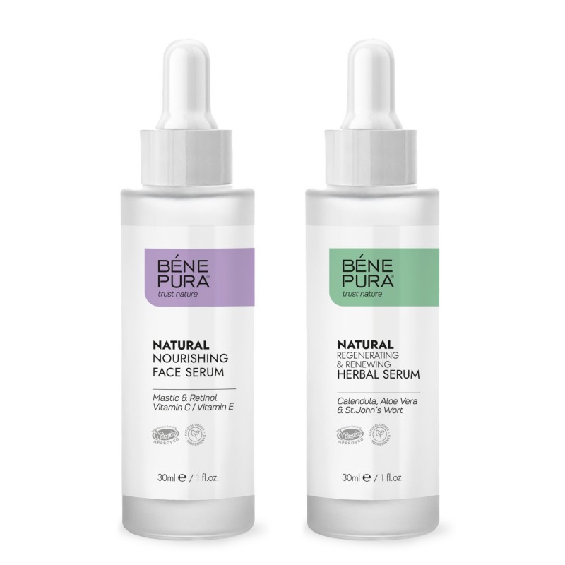 Natural face serum with Retinol and Natural face serum with Aloe vera - GMC