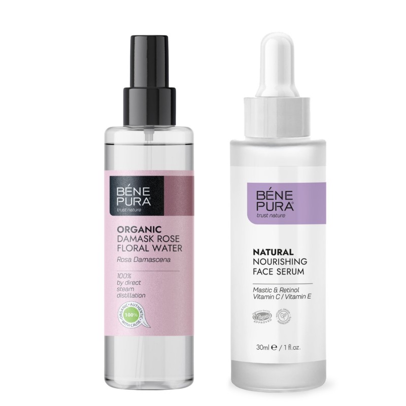 Natural face serum with Retinol and Bio Rosa Damascena Floral water - Product Comparison