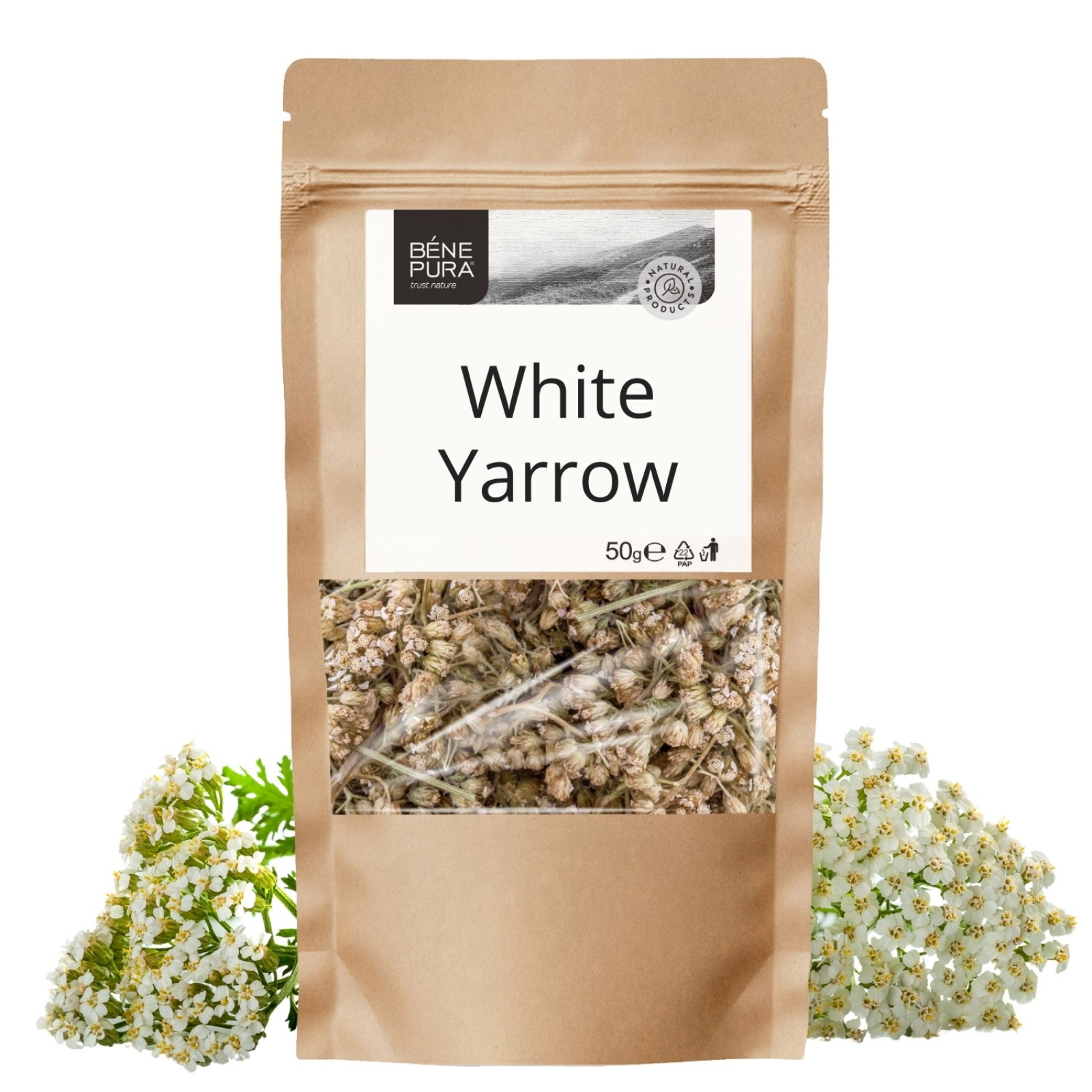 Yarrow Powder ᐉ White Yarrow - 3x50g - Benepura.com