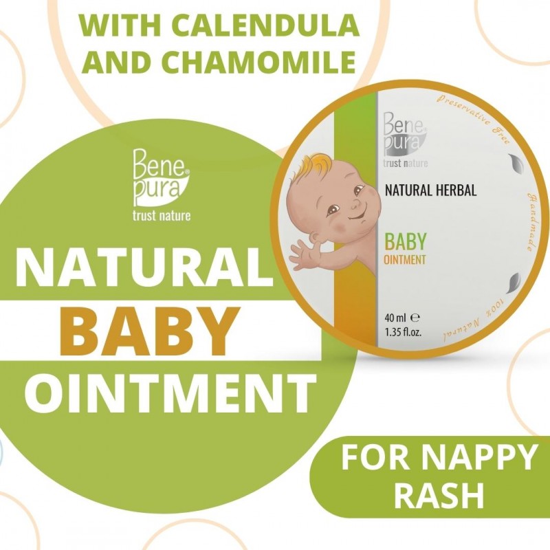 Diaper Rash Ointment with Calendula and Chamomile - 40 ml - Burn Ointments