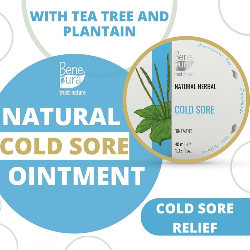 Cold Sore Ointment with Plantain and Tea Tree Oil - 40 ml - Cold Sore Ointments