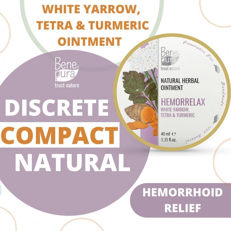 Hemorrhoid Ointment with White Yarrow, Tetra and Turmeric - 40 ml